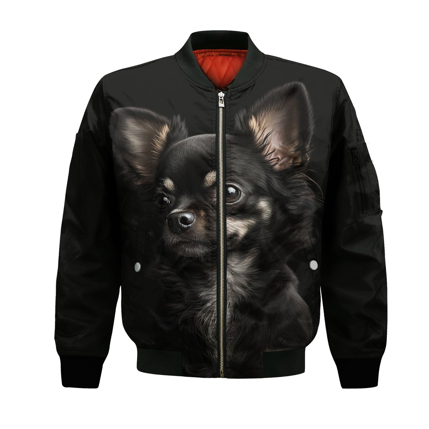 Chihuahua 3 AI - Unisex 3D Graphic Bomber Jacket