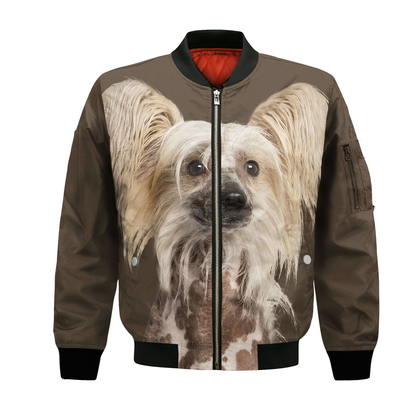 Chinese Crested - Unisex 3D Graphic Bomber Jacket