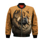 Chow Chow AI - Unisex 3D Graphic Bomber Jacket