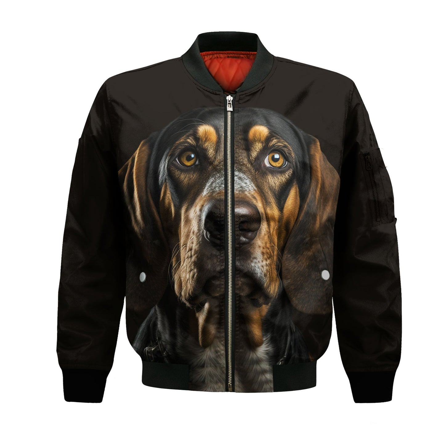 Coonhound AI - Unisex 3D Graphic Bomber Jacket