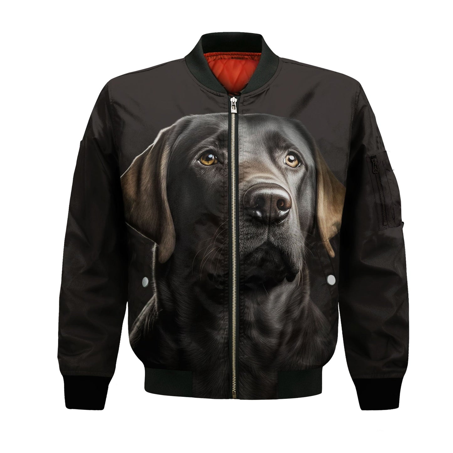 Labrador Retriever 1 AI - Unisex 3D Graphic Bomber Jacket