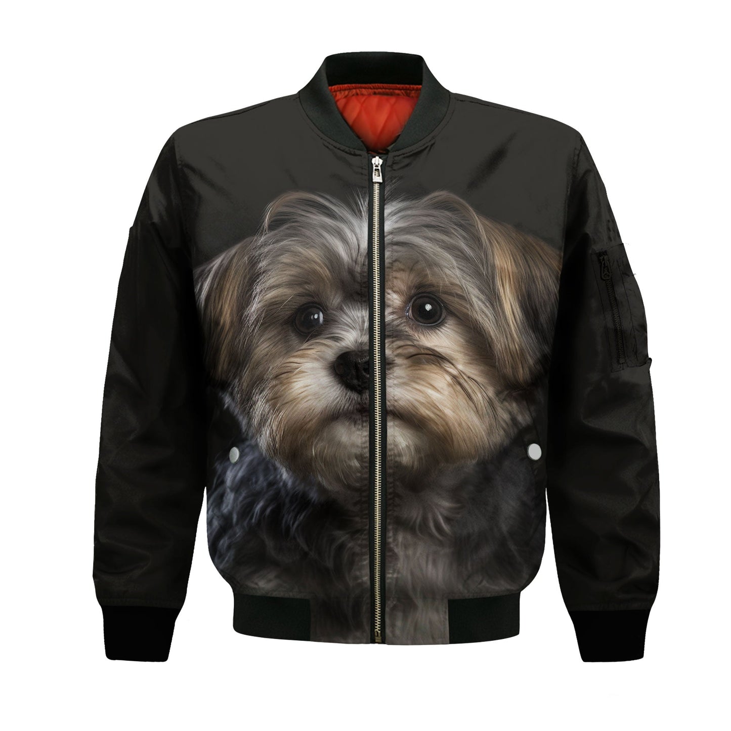 Morkie AI - Unisex 3D Graphic Bomber Jacket