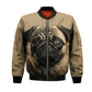 Pug 2 AI - Unisex 3D Graphic Bomber Jacket