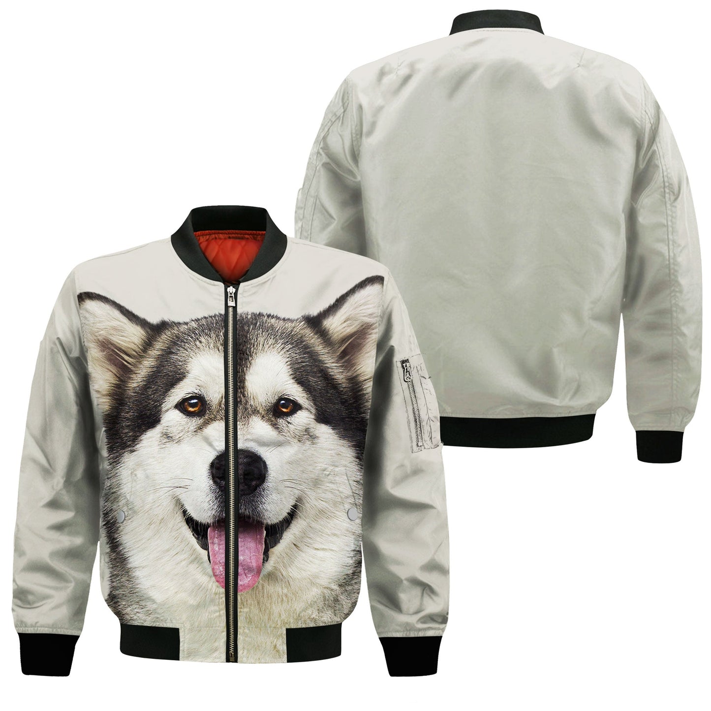 Alaskan Malamute - Unisex 3D Graphic Bomber Jacket