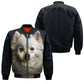 American Eskimo AI - Unisex 3D Graphic Bomber Jacket