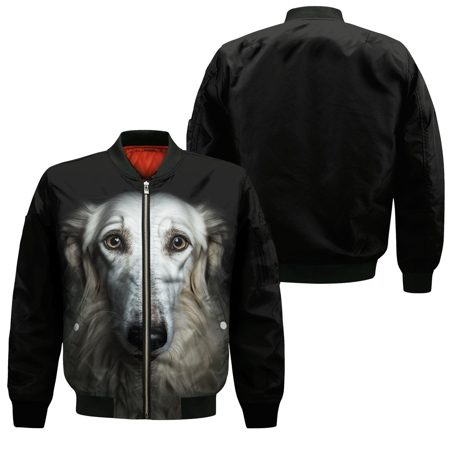 Borzoi AI - Unisex 3D Graphic Bomber Jacket