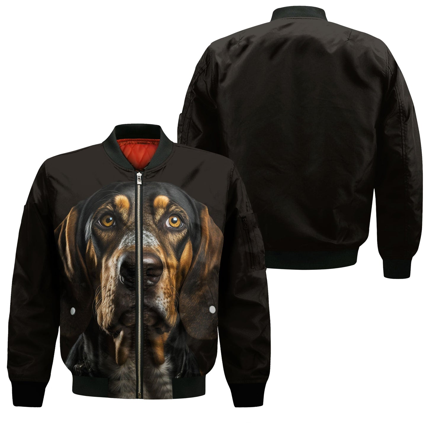 Coonhound AI - Unisex 3D Graphic Bomber Jacket