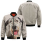 Irish Wolfhound - Unisex 3D Graphic Bomber Jacket