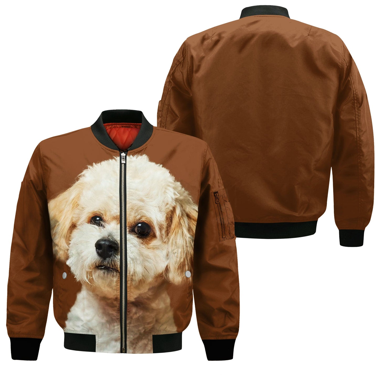 Maltipoo - Unisex 3D Graphic Bomber Jacket