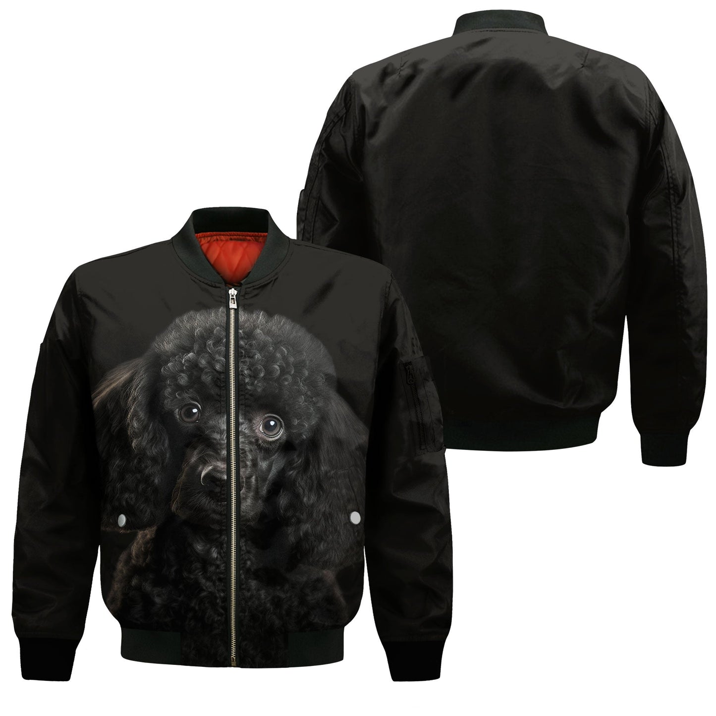 Poodle AI - Unisex 3D Graphic Bomber Jacket