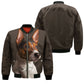 Rat Terrier - Unisex 3D Graphic Bomber Jacket