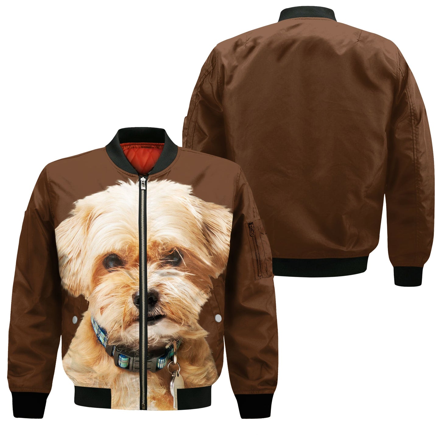 Shorkie - Unisex 3D Graphic Bomber Jacket