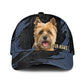 Cairn Terrier - Jean Background Custom Name Cap