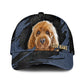 Cavapoo - Jean Background Custom Name Cap