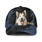 Alaskan Malamutes - Jean Background Custom Name Cap