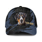 Greater Swiss Mountain Dog - Jean Background Custom Name Cap