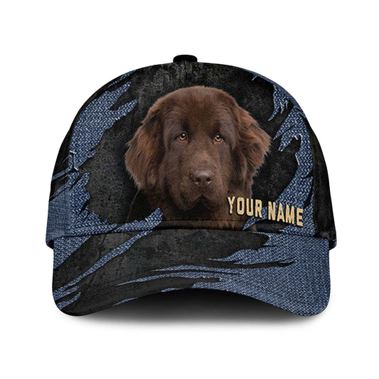 Newfoundland - Jean Background Custom Name Cap