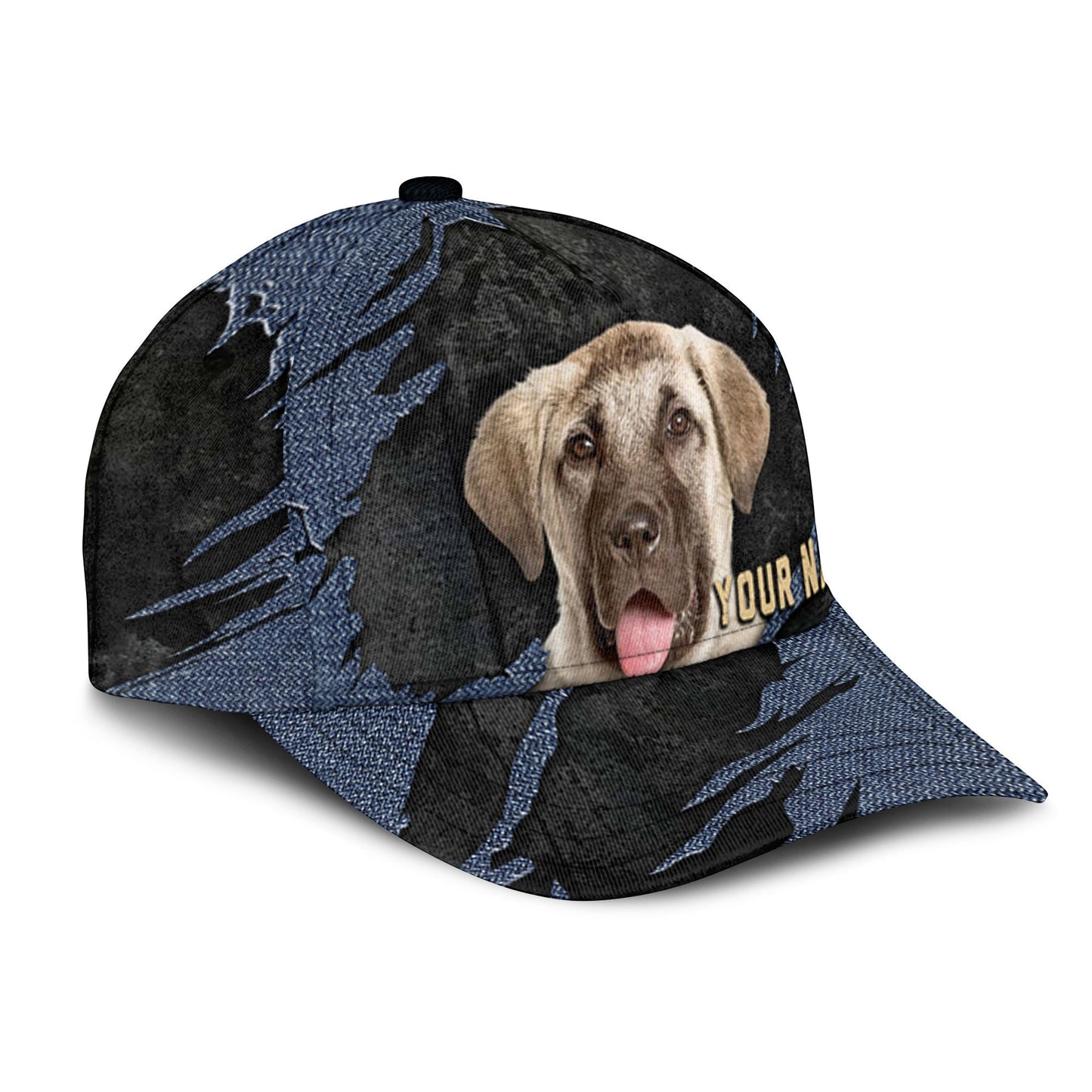 Anatolian Shepherd - Jean Background Custom Name Cap