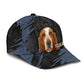 Basset Hound - Jean Background Custom Name Cap