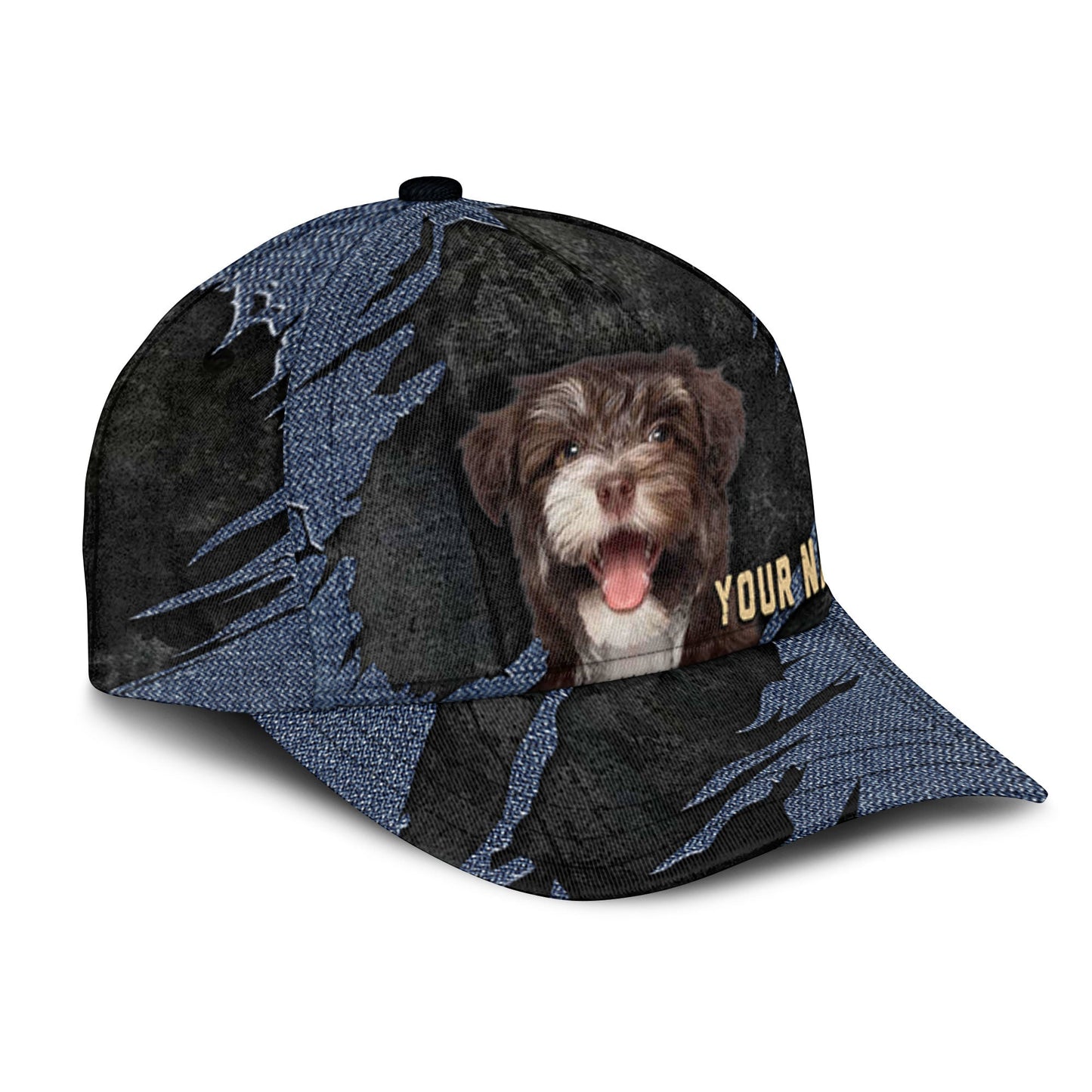 Havanese - Jean Background Custom Name Cap