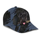 Kerry Blue Terrier - Jean Background Custom Name Cap
