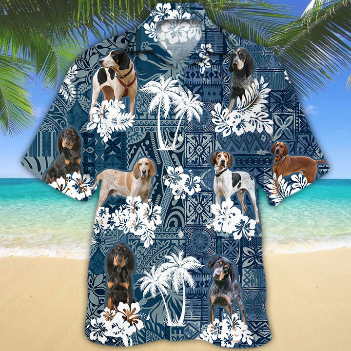 Coonhound Hawaiian Shirt TD01
