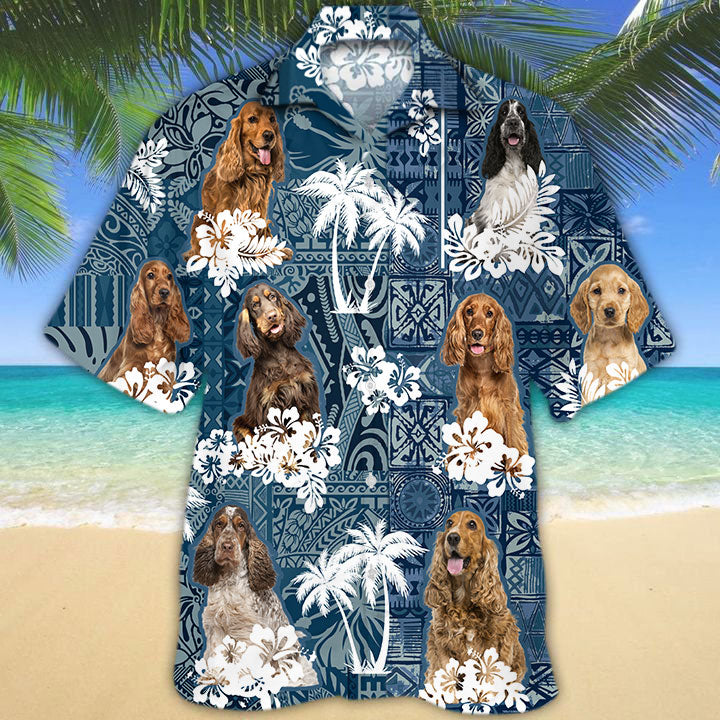 English Cocker Spaniel Hawaiian Shirt TD01