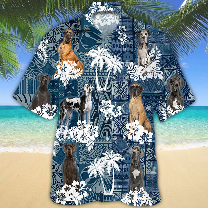 Great Dane Hawaiian Shirt TD01