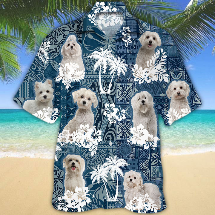 Maltese Hawaiian Shirt TD01