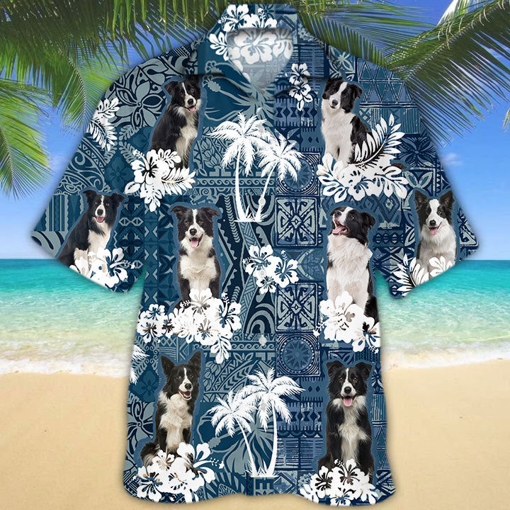 Border Collie Hawaiian Shirt TD01