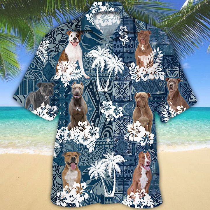 Pitbull Hawaiian Shirt TD01
