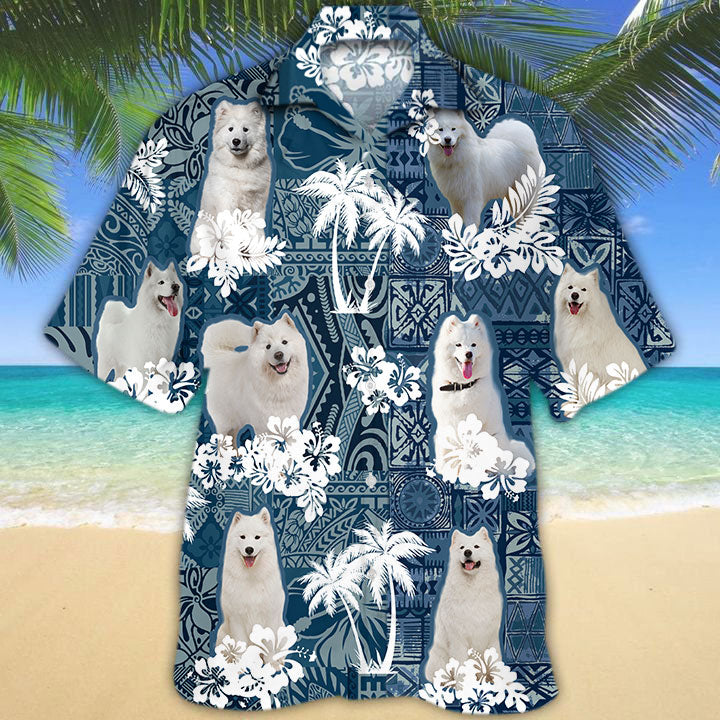 Samoyed Hawaiian Shirt TD01