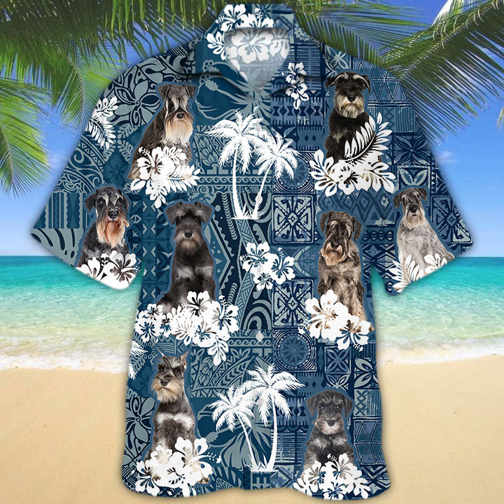 Schnauzer Hawaiian Shirt TD01