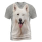 White Swiss Shepherd - 3D Graphic T-Shirt