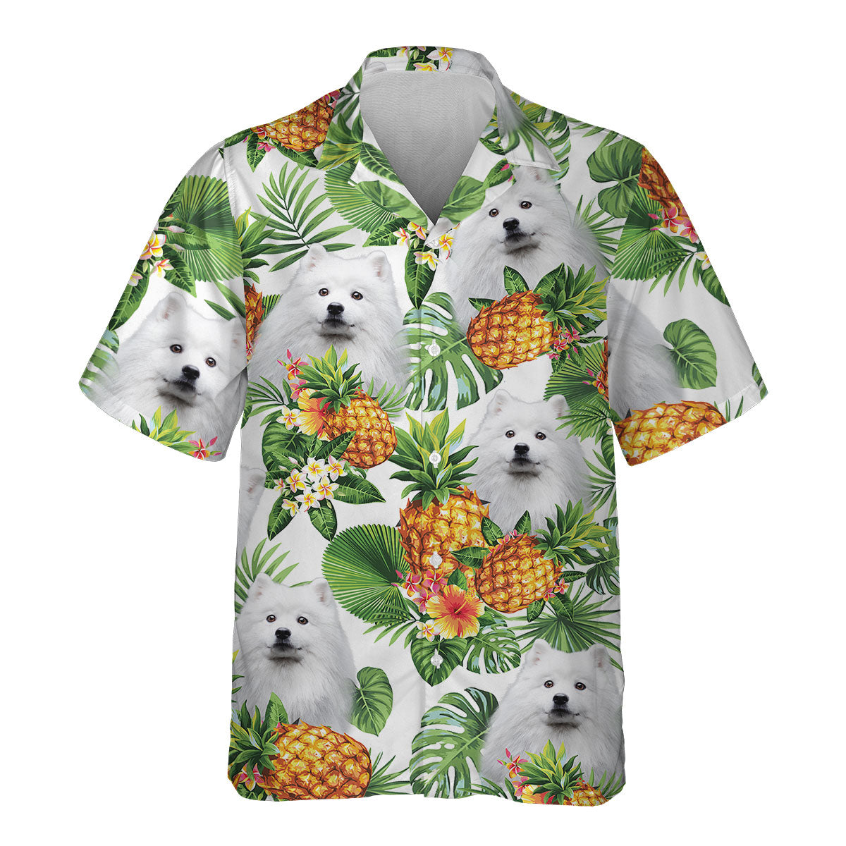 American Eskimo - Tropical Pattern Hawaiian Shirt