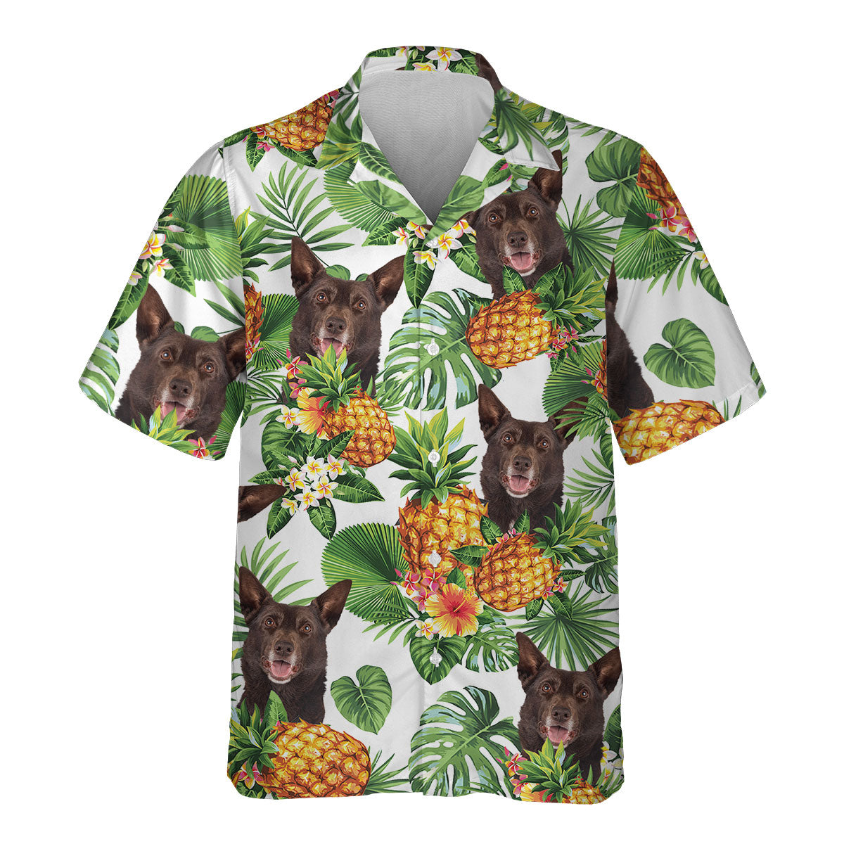Australian Kelpie - Tropical Pattern Hawaiian Shirt