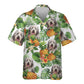 Bearded Collie - Tropical Pattern Hawaiian Shirt