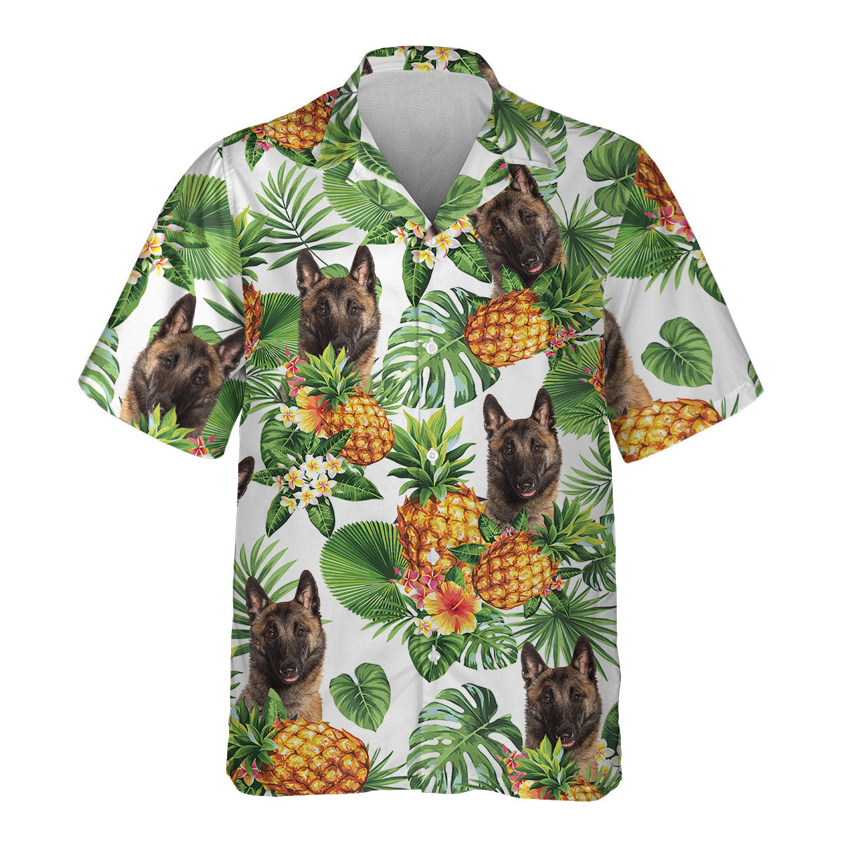 Belgian Shepherd - Tropical Pattern Hawaiian Shirt