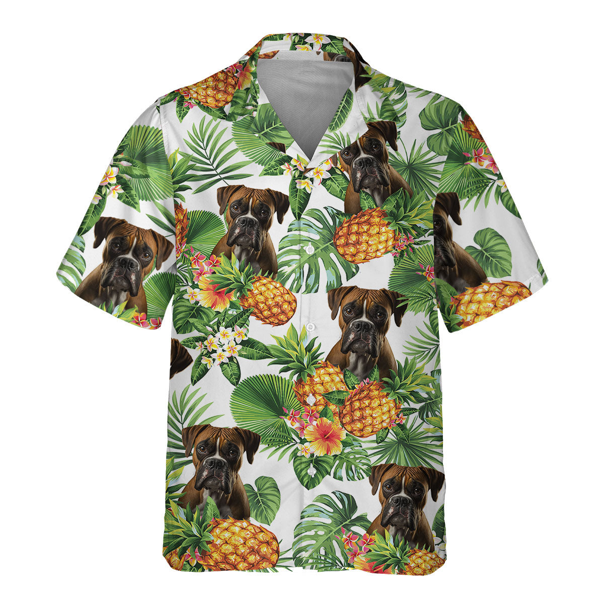 Boxer AI - Tropical Pattern Hawaiian Shirt