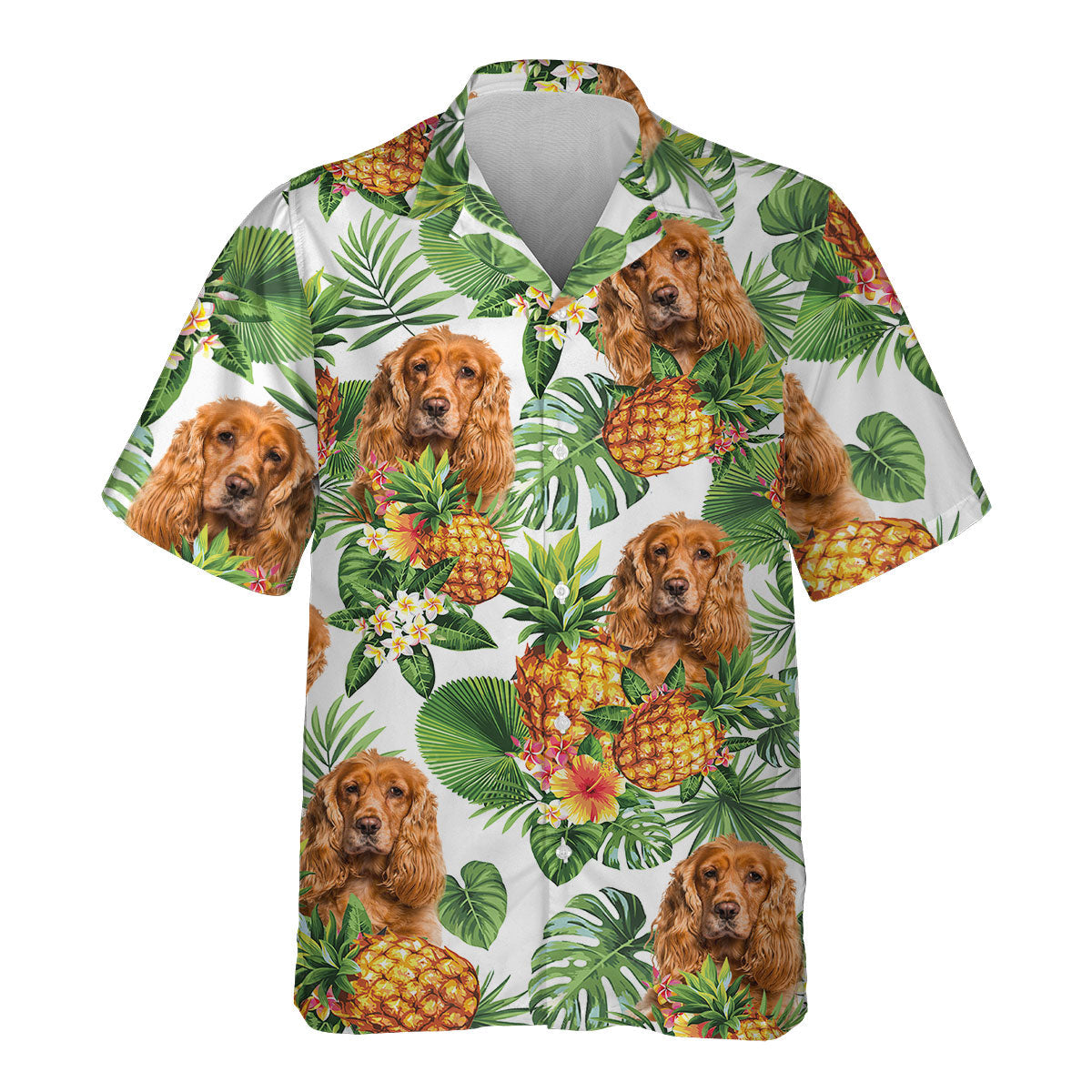 Cocker Spaniel - Tropical Pattern Hawaiian Shirt