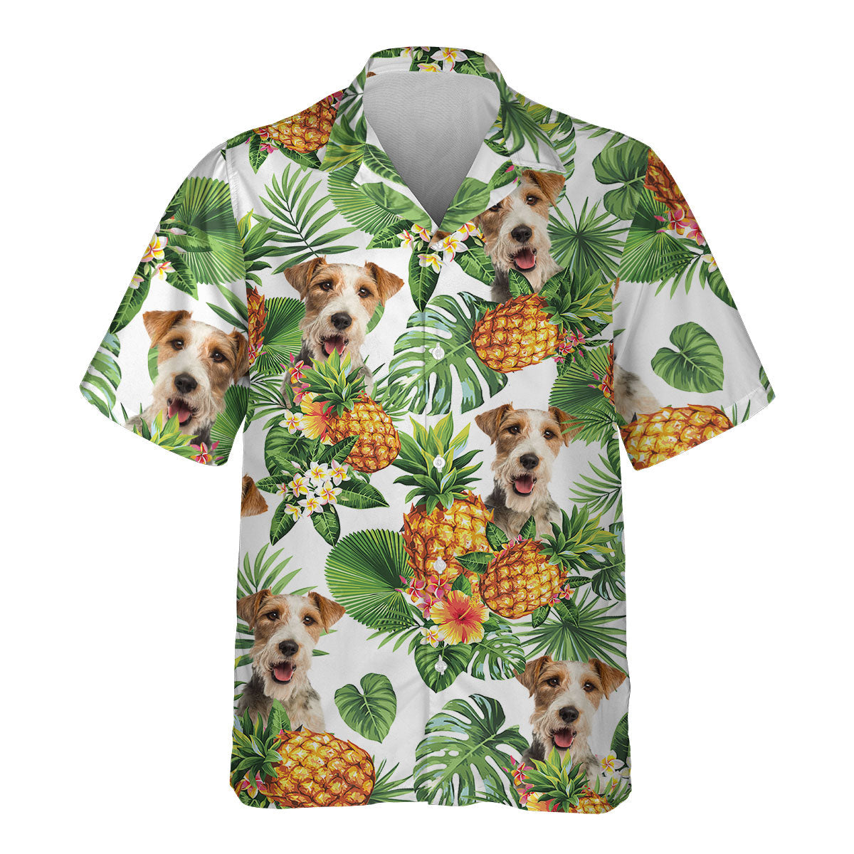 Fox Terrier - Tropical Pattern Hawaiian Shirt