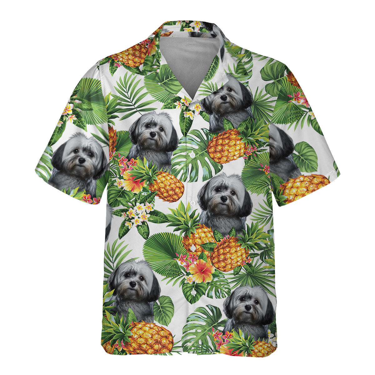 Havanese AI - Tropical Pattern Hawaiian Shirt