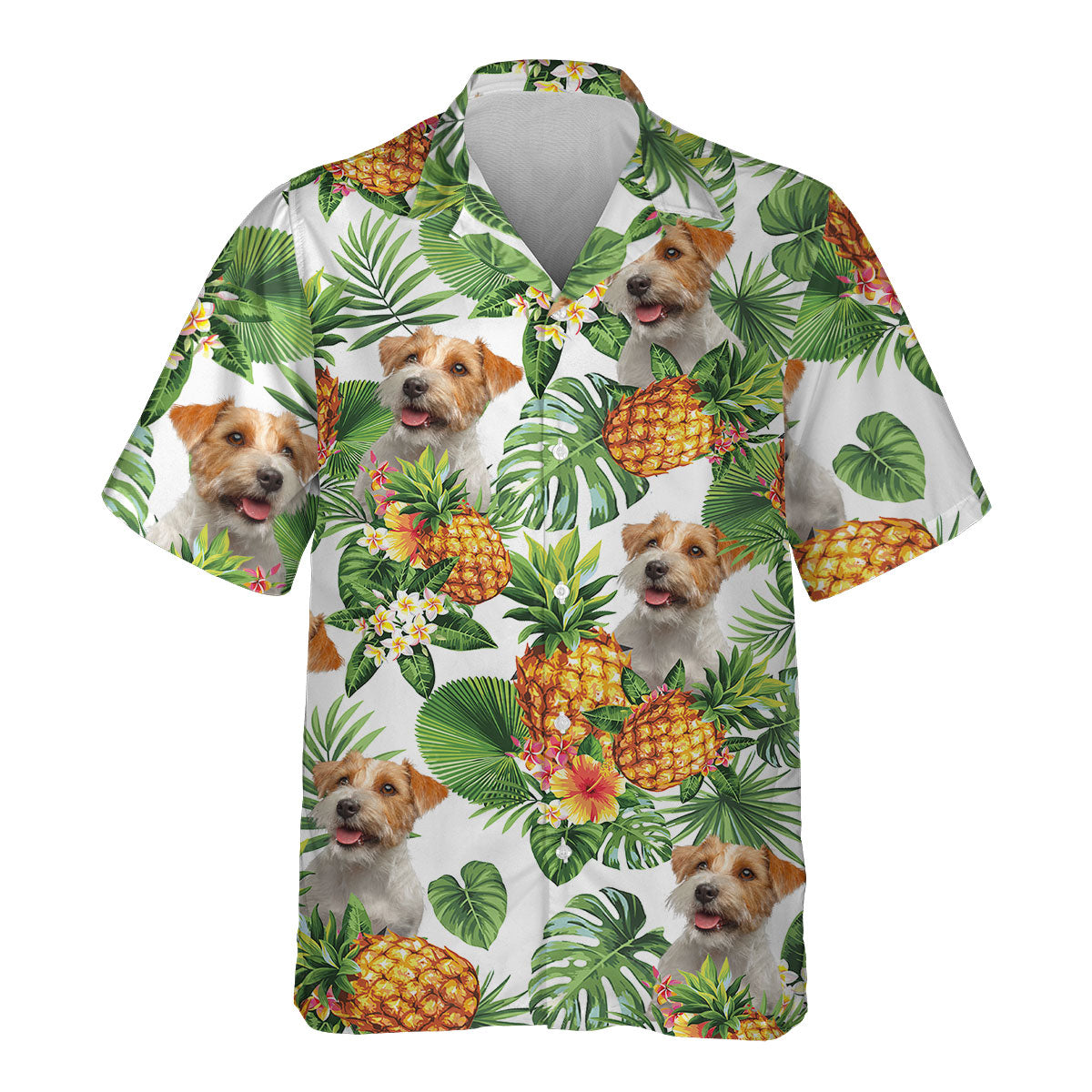Jack Russell Terrier - Tropical Pattern Hawaiian Shirt