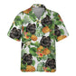 Keeshond AI - Tropical Pattern Hawaiian Shirt