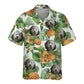 Old English Sheepdog AI - Tropical Pattern Hawaiian Shirt