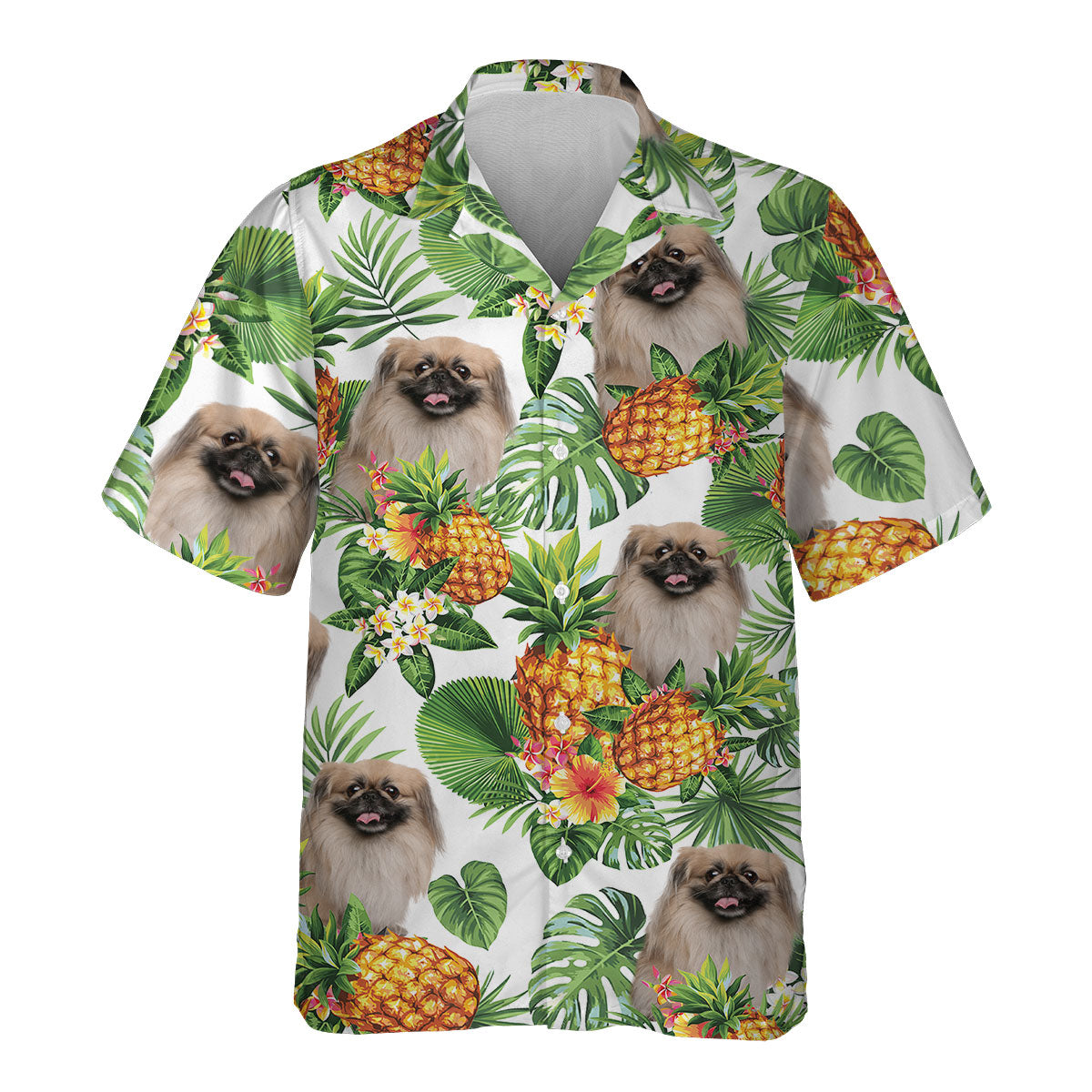 Pekingese - Tropical Pattern Hawaiian Shirt