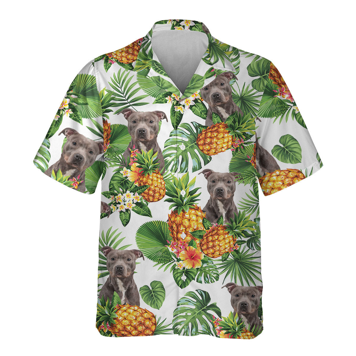 Pitbull - Tropical Pattern Hawaiian Shirt