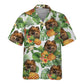 Pomeranian AI - Tropical Pattern Hawaiian Shirt