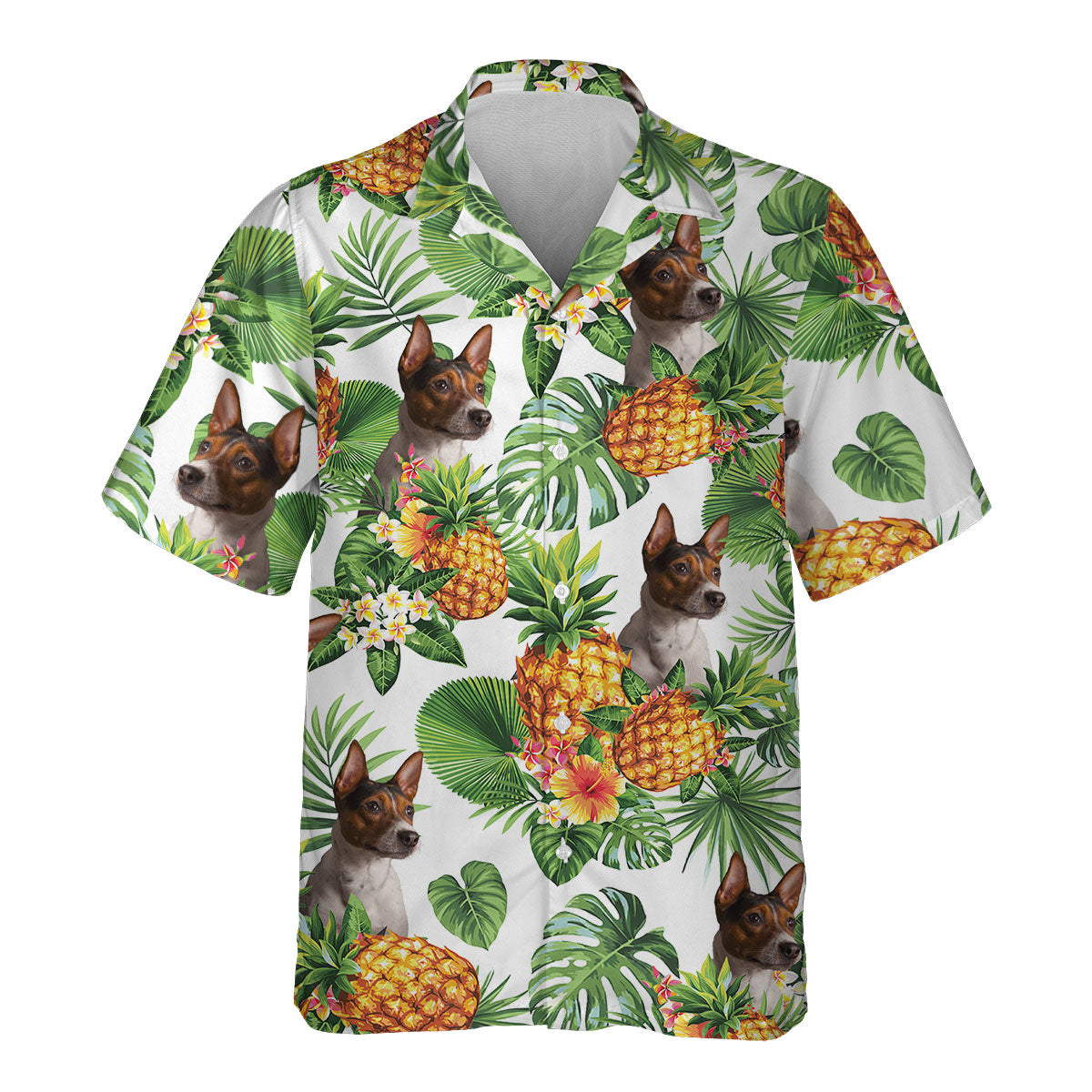 Rat Terrier - Tropical Pattern Hawaiian Shirt