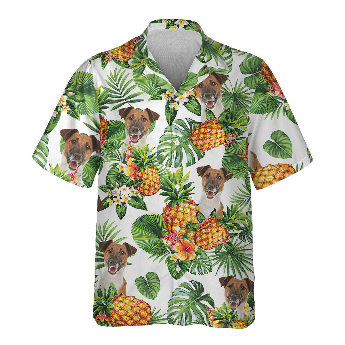 Smooth Fox Terrier - Tropical Pattern Hawaiian Shirt